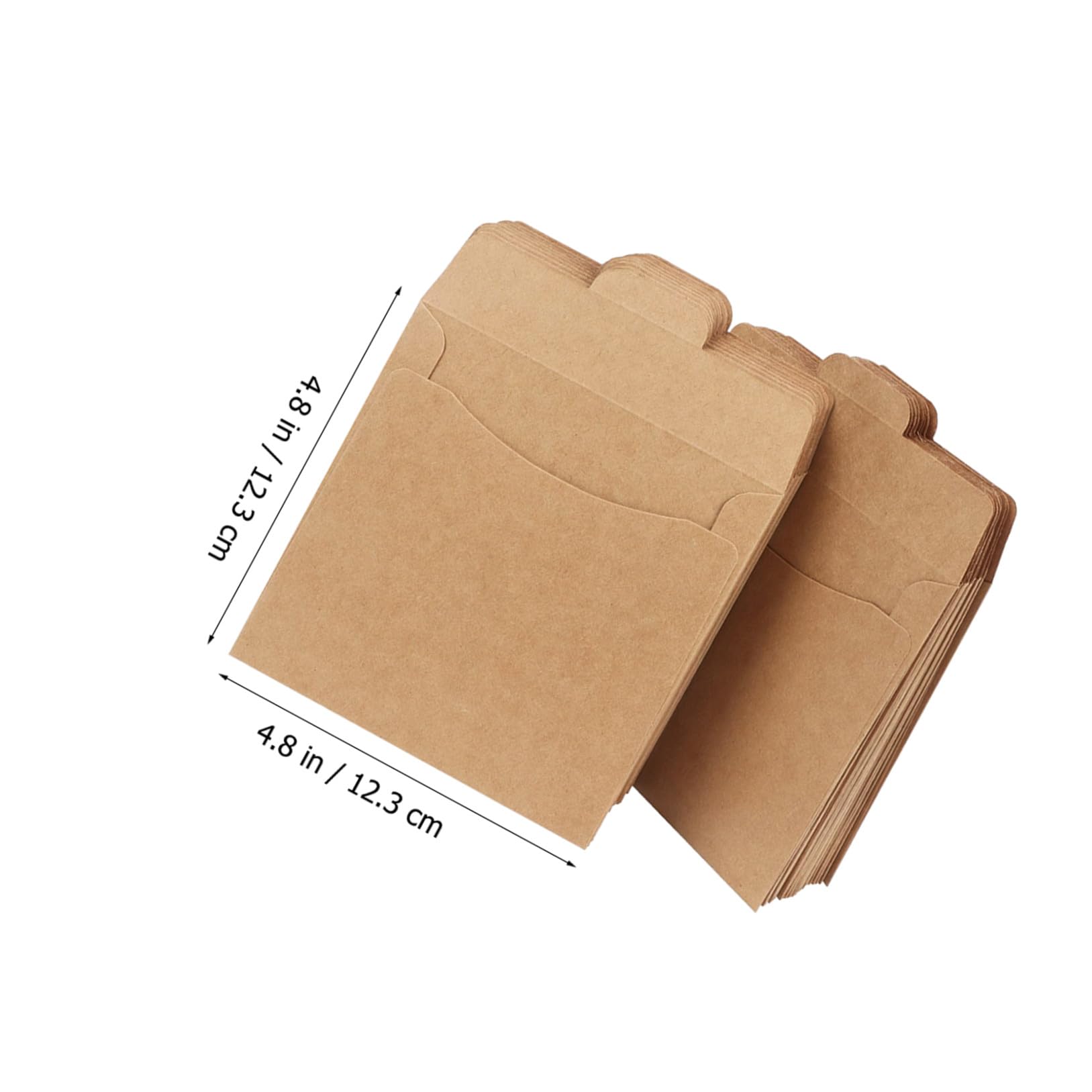 Braune Kraftpapier CD Taschen für Umschläge und Dokumente