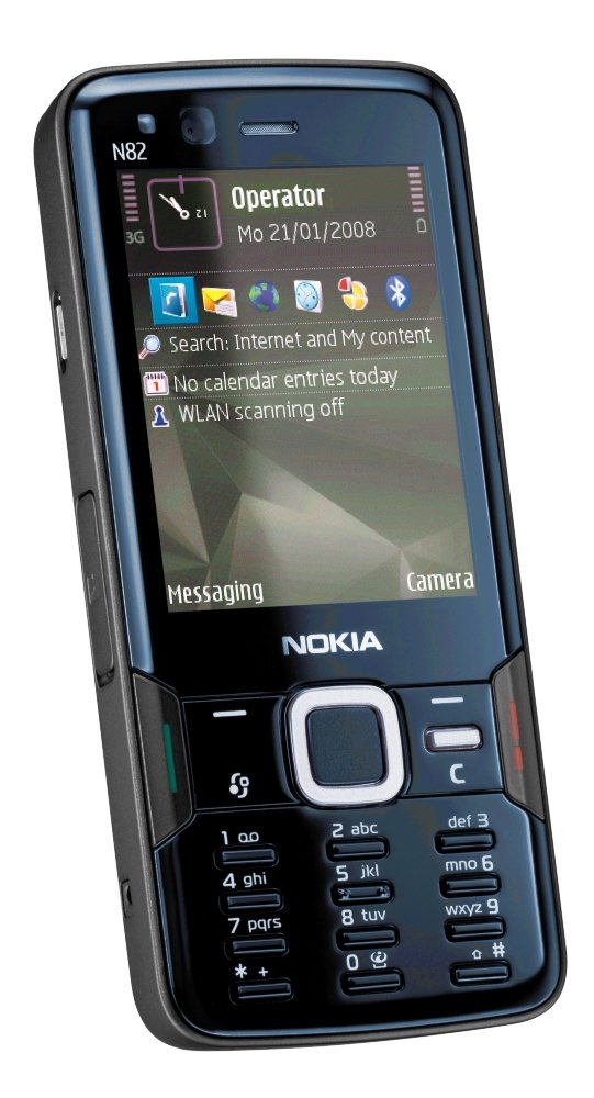 Nokia N82 (UMTS, WLAN, Bluetooth, 5 MP) akıllı telefon Siyah