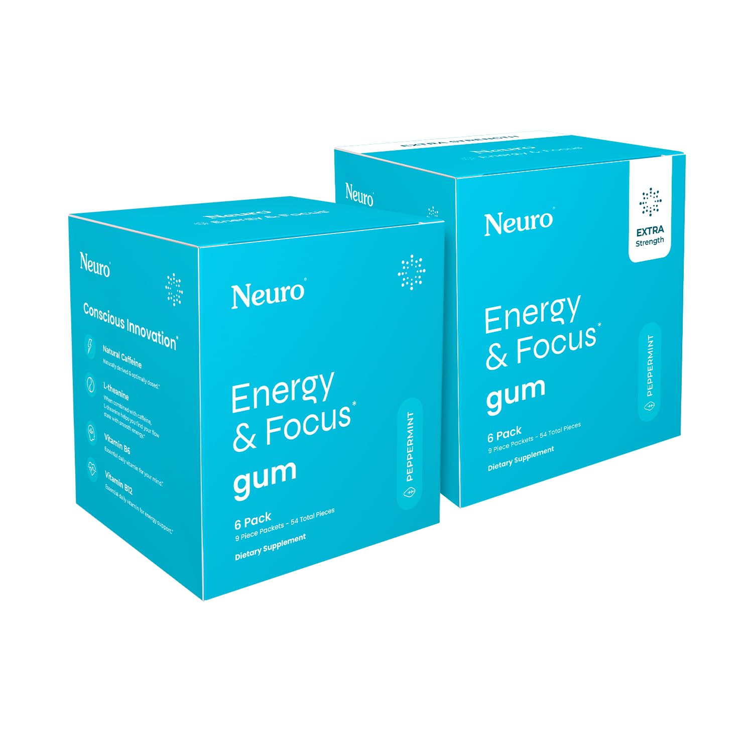 Amazon.com: Neuro Energy & Focus Gum Set – Original (54-Count 6