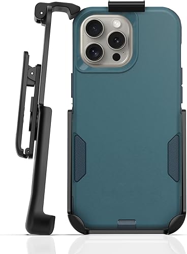 Clip para cinturón se adapta a Otterbox Commuter Series, iPhone 15 Pro Max (solo funda) la funda no está incluida