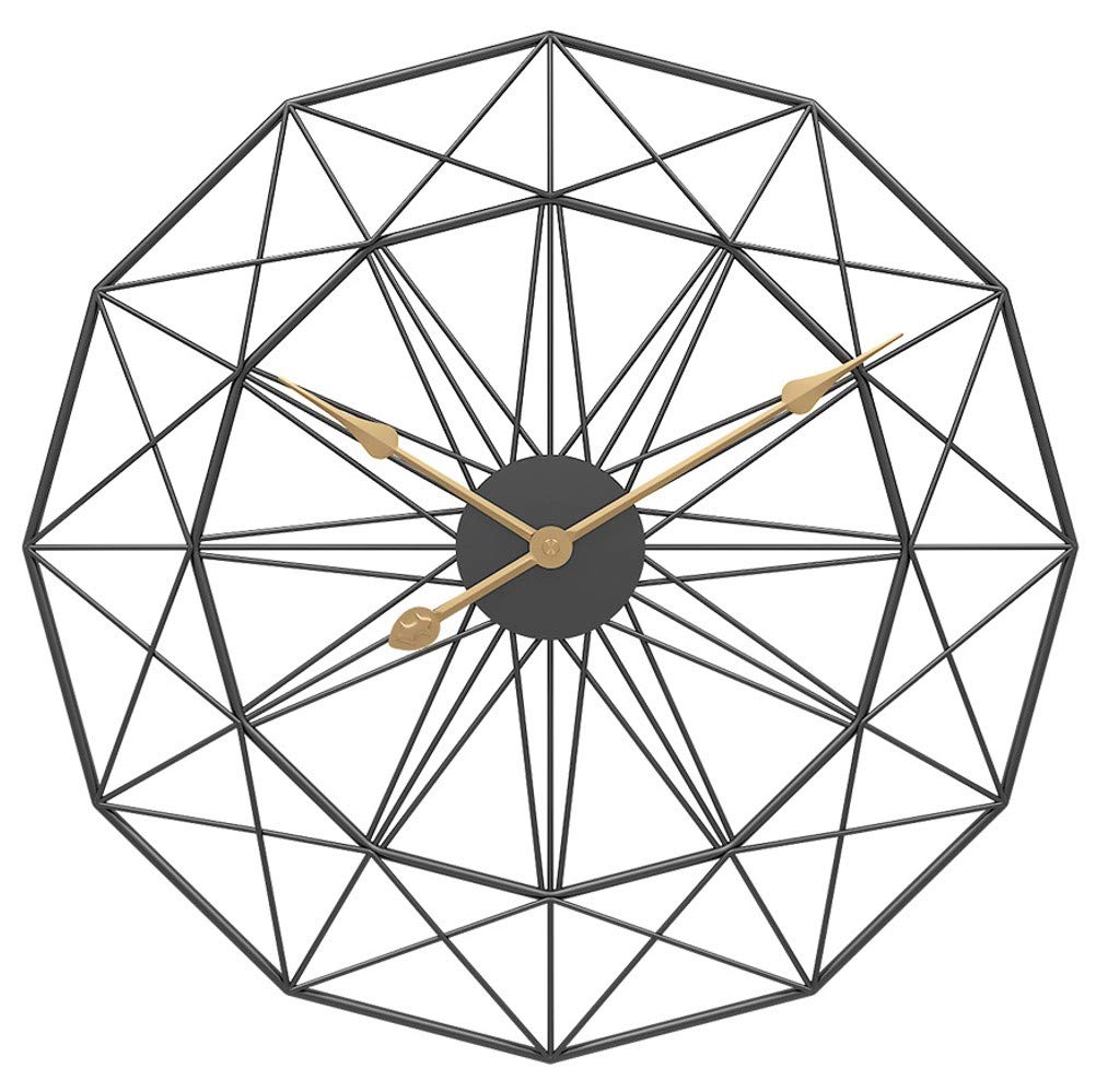 Buy Funtabee 50cm Modern Sunburst Starburst Geometric Metal Wire Clock