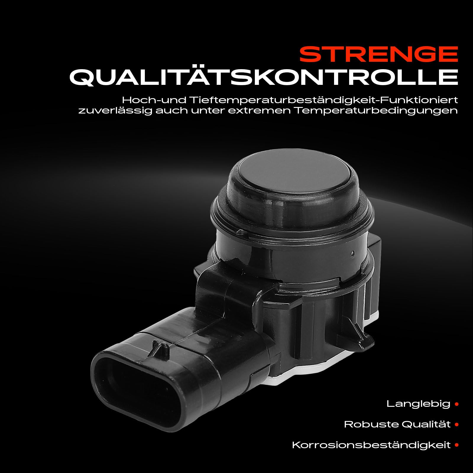 Frankberg 4X Parksensor Parking Asist Sensor 3-polig Vorne Hinten | Kompatibel mit A-Klasse W176 A 160 A 160 CDI/d A 180 A 200 A 200 CDI B-Klasse W242 W246B 180 B 180 CDI Replace# A0009050342