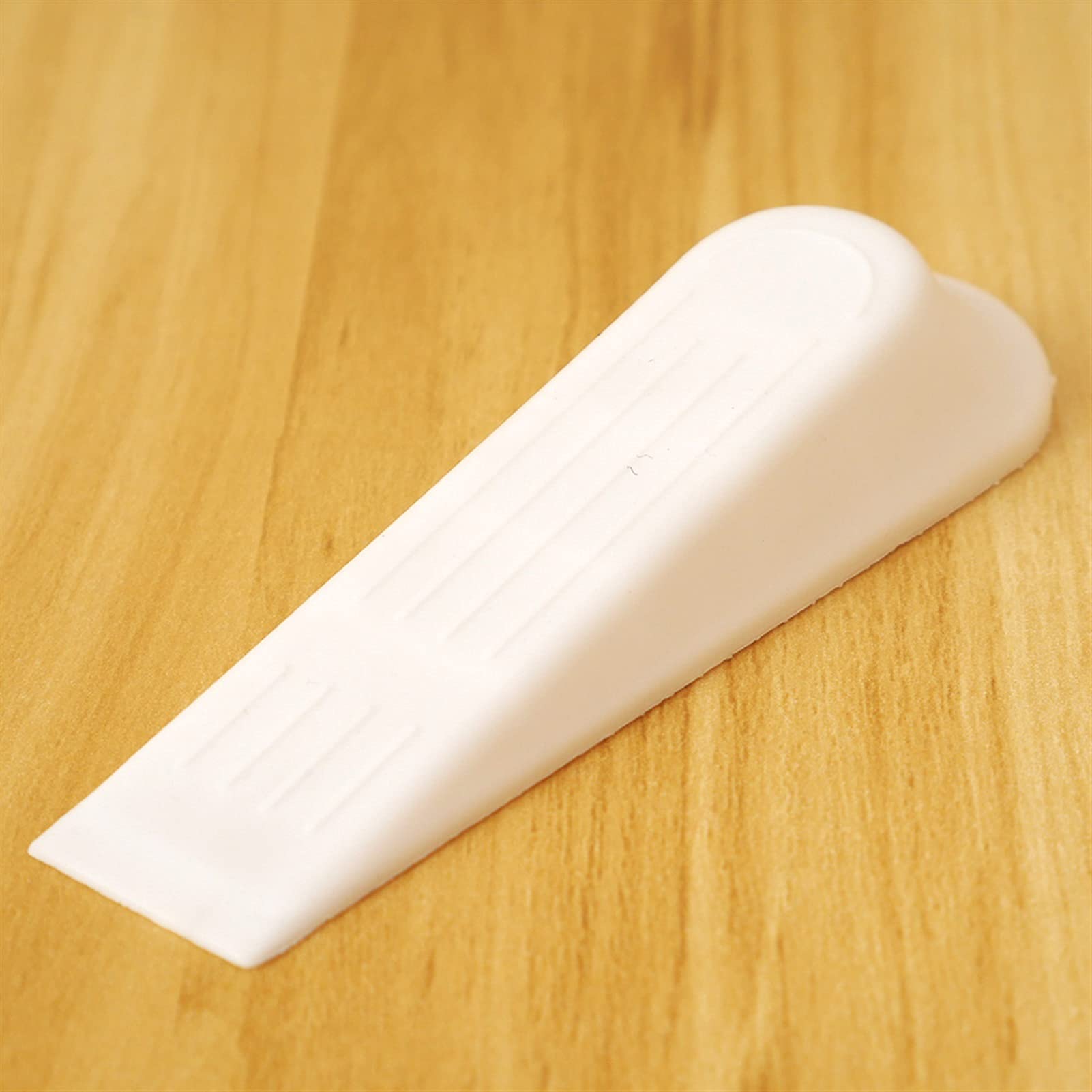 Wedges, 3pcs Door Wedge Shaped Plastic Stops Black Stop(White)