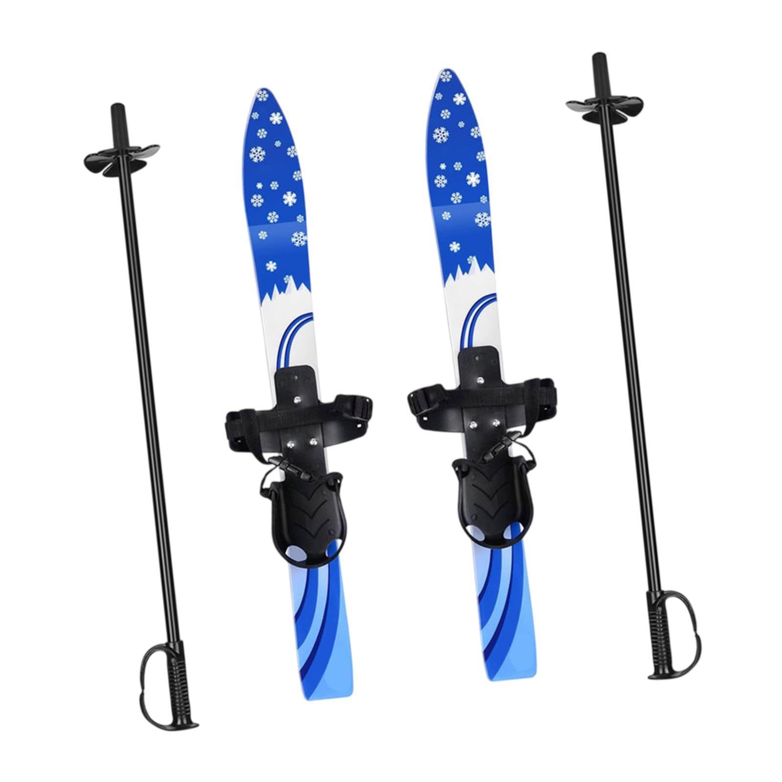 Bindungen können an die Schuhgröße angepasst Werden. Kinderskiboards, Kurze Skier, Schneeskistöcke, Outdoor Freizeit, Wintersport, Skiboard,