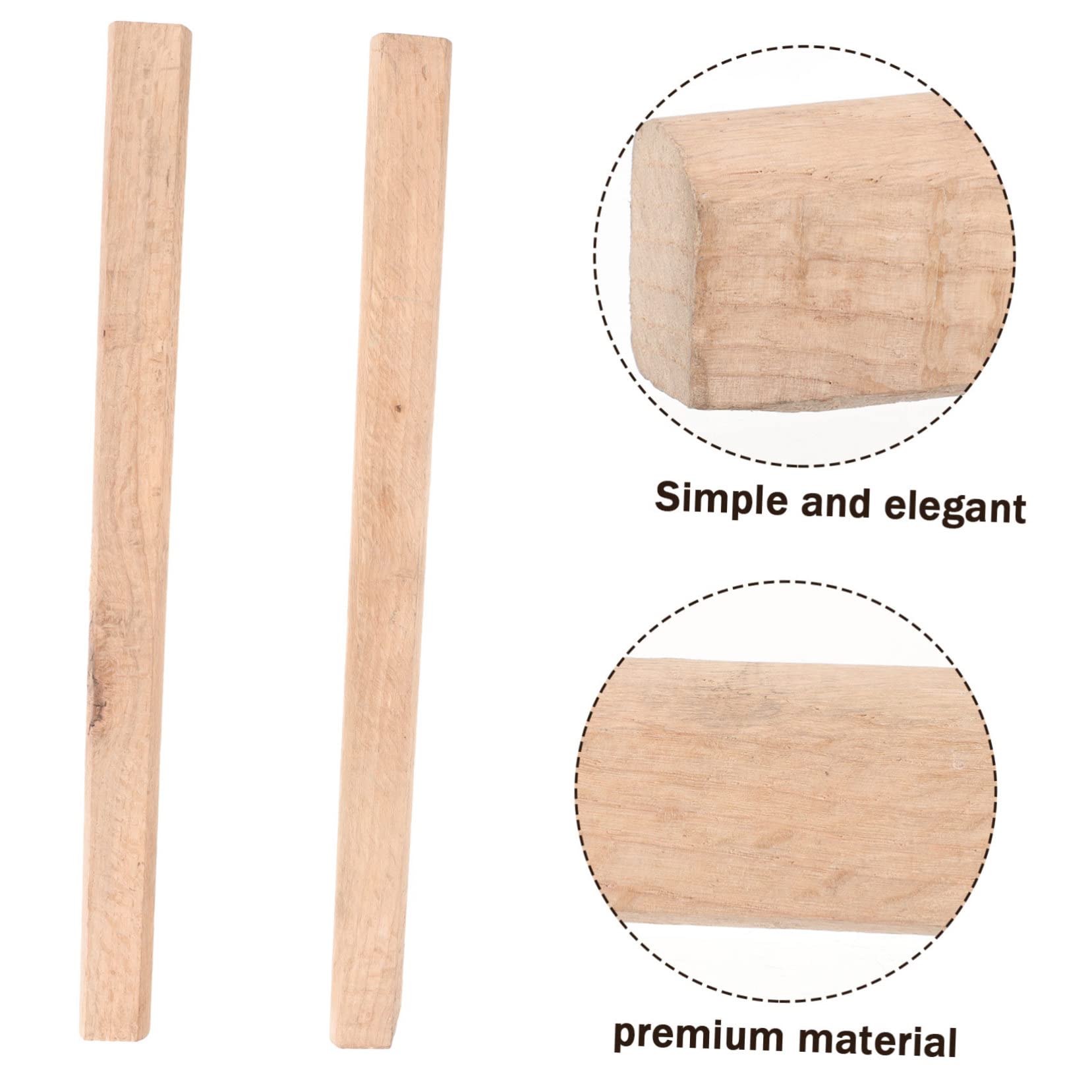 jojofuny 2Pcs Handle Replacement for Flat Design Comfortable Grip Shockproof and Easy to Install for Outdoor Chopping and Camping Activities