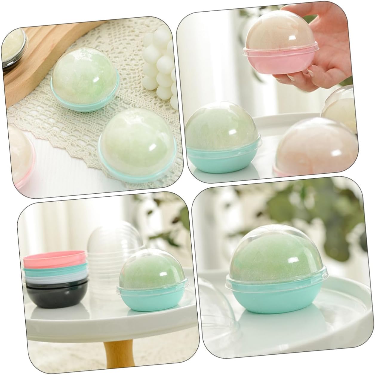 50pcs Moon Cake Egg Yolk Cake Boxes Boxes Party Favor Sealing Lid Multipurpose Dessert Wrapping for Baking Pastry