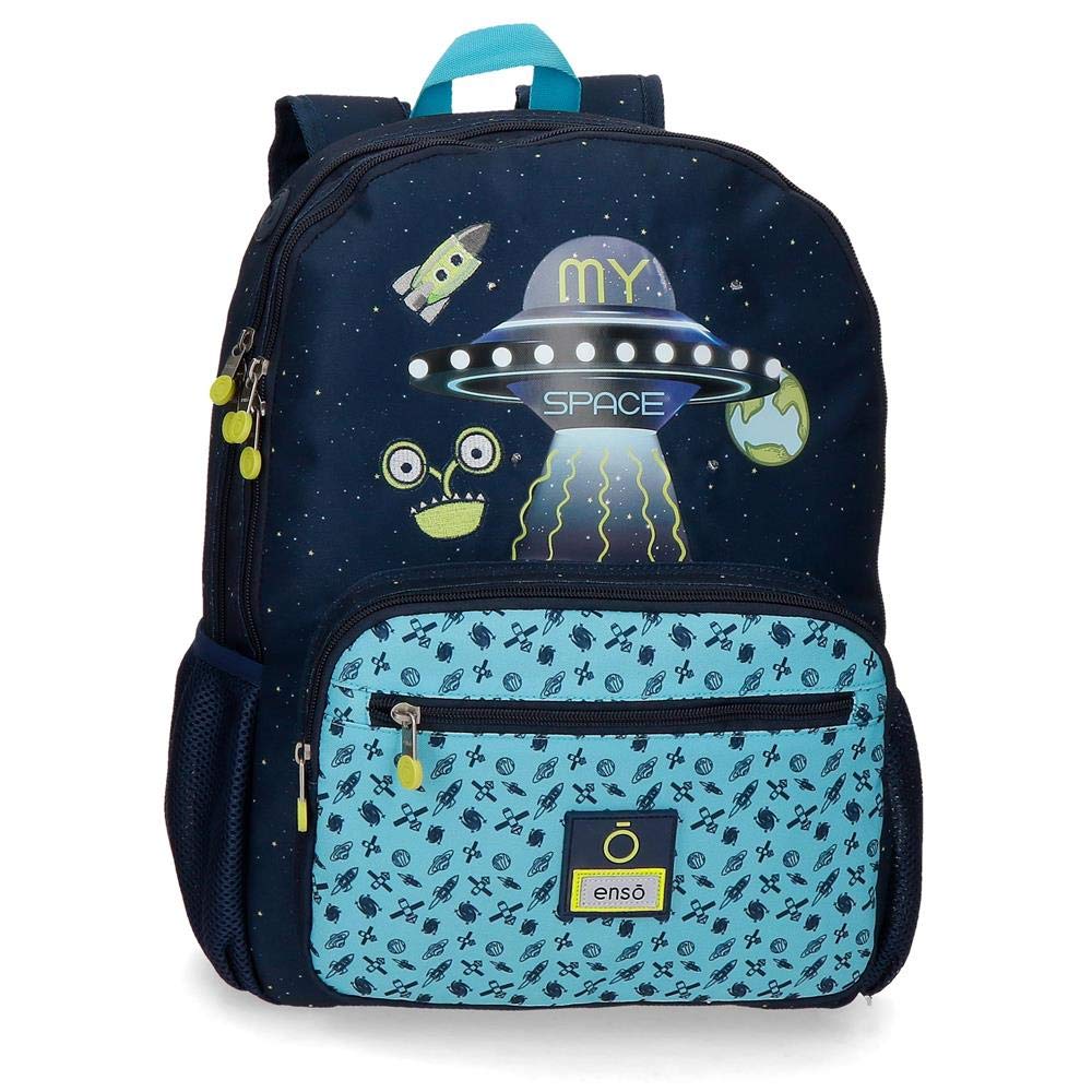 Enso My Space Mochila Doble Compartimento Azul 31x42x13 cms Poliéster 16,93 L
