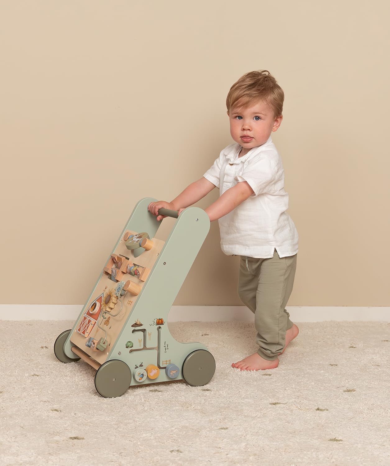 Little Dutch Little Farm 7132 - Carrello in legno FSC, colore: Verde