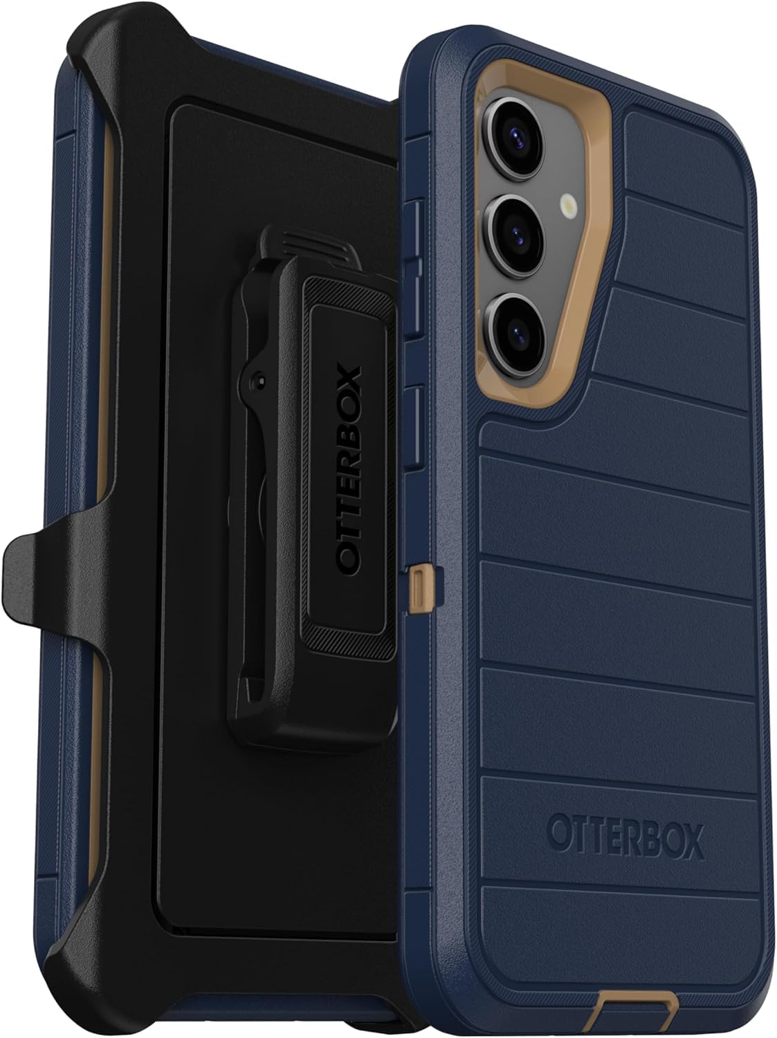Samsung Galaxy S25 (Only) - Defender Series Case - Blue Suede Shoes - Screenless - Rugged & Durable - with Port Protection - Holster Clip Included