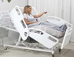 Cama Hospitalar Motorizada 11 Movimentos com Elevação do Leito e Posição Poltrona com Colchão D33-1037 AS
