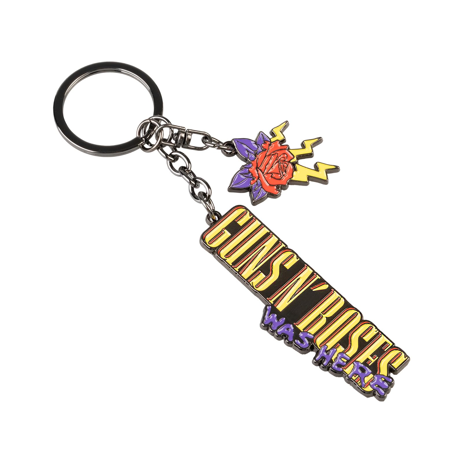 Grupo Erik Keyring - Guns N Roses Merch | Official Merchandise Guns And Roses Gifts Under 10 Pounds, Keychain Music Gifts For Men, Cute Keyring, Cool Keyrings