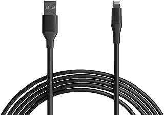 Amazon Basics Lightning to USB-A Cable for iPhone, 10 Feet, Black