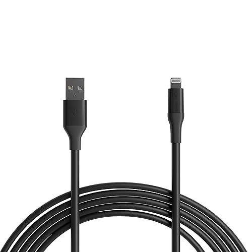 Miniatura 7 de Tienda Basics - Paquete de 2 cables de carga USB-A a Lightning ABS, certificado MFi para Apple iPhone 14, 13, 12, 11 X Xs Pro, Pro Max, Plus, iPad,