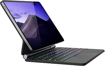 Fogy Compatible Magic Keyboard Touchpad Rgb Illuminated Illuminated Keyboard Case Folio for Samsung Galaxy Tab S11/S10 Lite/S10 Fe/S9/S9 FE/S8/S7