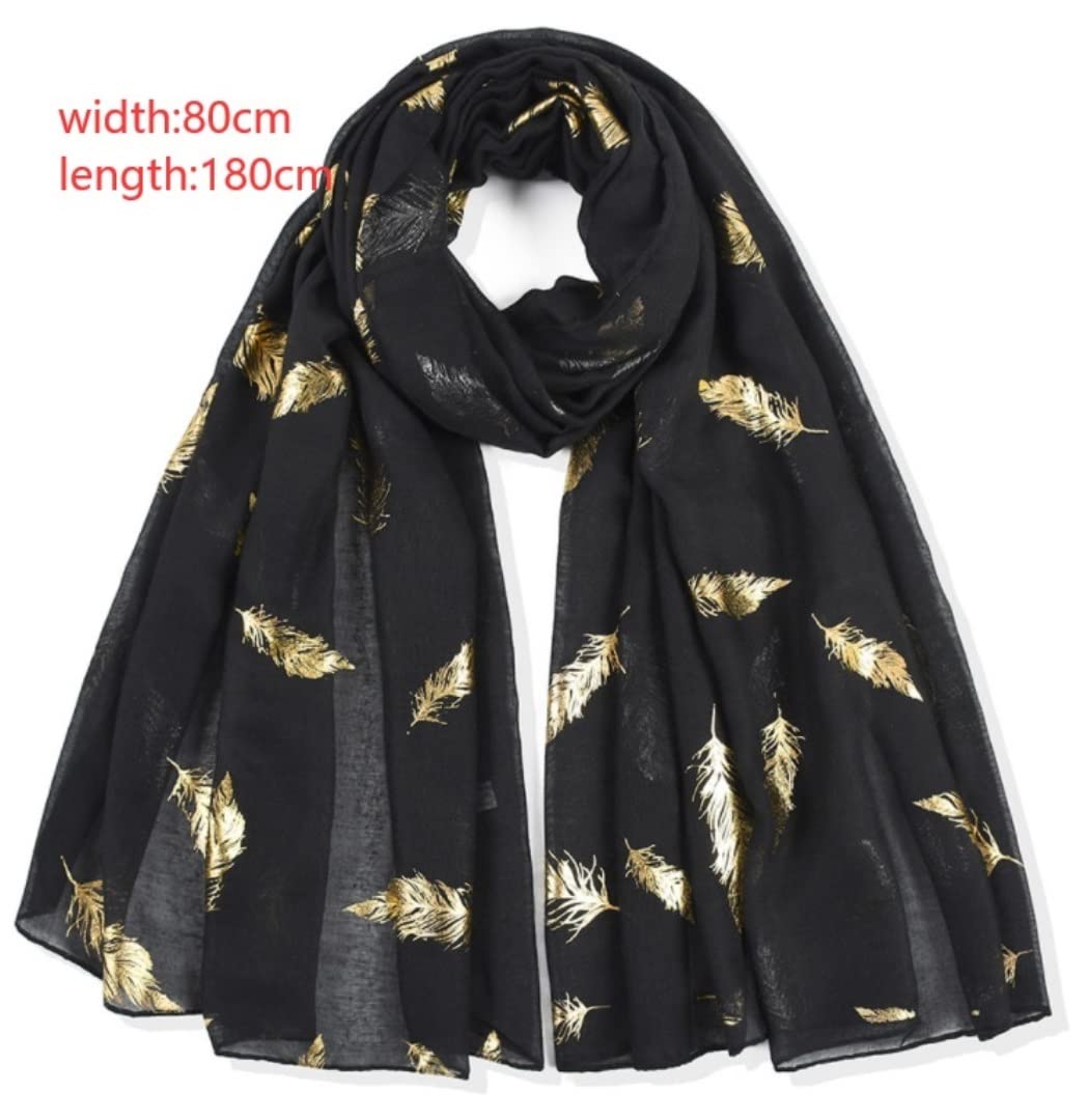 Bufanda Chal Fular Bufandas Chal Bufanda Suave Y Liviana Bronceado Estampado De Hojas Abrigo Chal Regalo Estolas Bufandas (Blue : Beige, Size : 180 * 80cm)