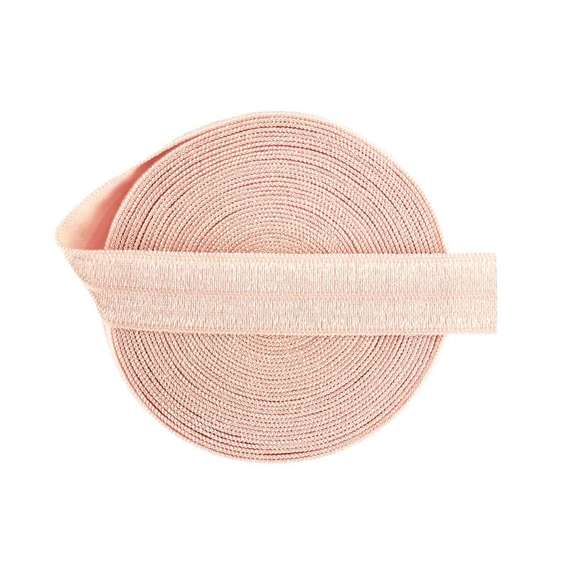 Bristlegrass Light Peach 50 Yard 5/8 Inch Picot Loop Elastic Band Crown Frilly Lace Spandex Ribbon for Hair Tie Headband Lingerie Underwear Sewing Trim Ribbon Sewing lace Light Peach（50Yard 5/8")