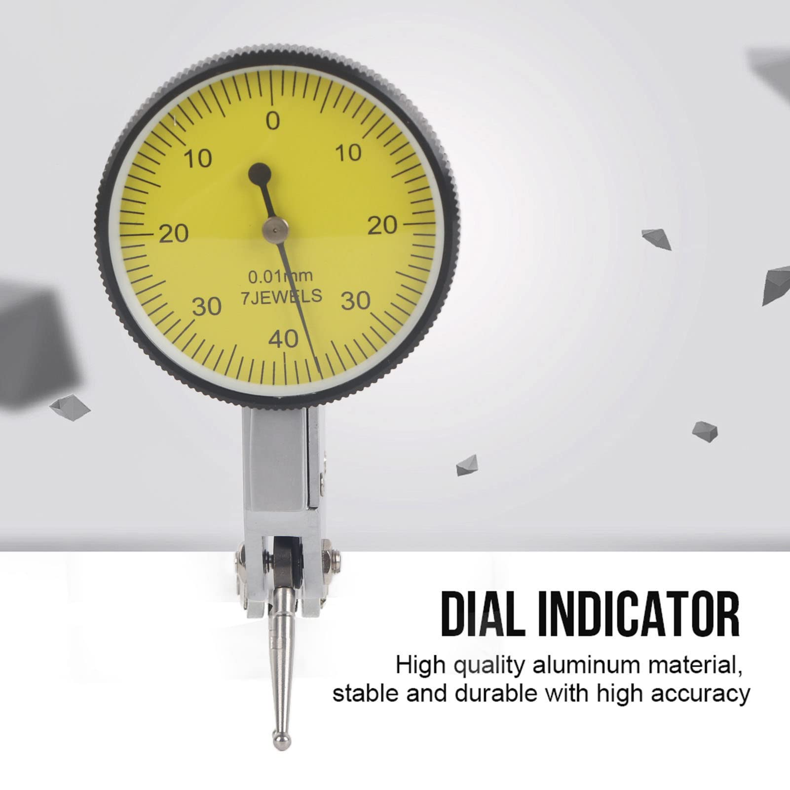 Dial Test Indicator, Yellow 180° Rotation Dial Indicator for Measurement