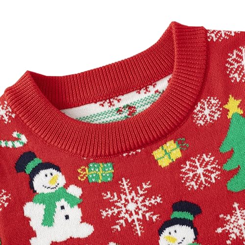 Image of Ugly Christmas Sweater for Girls Funny Xmas Knit Pullover Shirts Kids Child Holiday Jumper Tops Outfit 2-14 Years