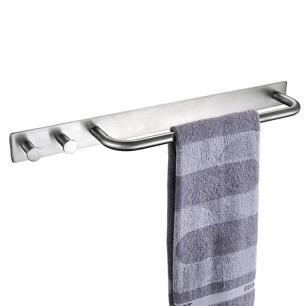 Porte-serviettes de salle de bain mural en acier inoxydable 304 durable