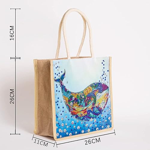 Miniatura 2 de EWJRNSF Bolsas de pintura de diamantes 5D con diseño de diamantes, diseño de punto de cruz, bolsa de almacenamiento de diamantes en forma de punto