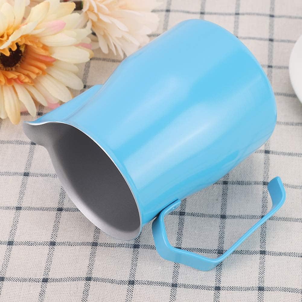 550ml Blue Stainless Steel Milk Frothing Pitcher – Ergonomic Handle & Precision Spout for Latte Art, Perfect for Home Baristas & Coffee Shops
