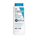 CeraVe 2 In 1 Hydrating Anti Dandruff Shampoo And Conditioner, 1% Pyrithione Zinc Dandruff Treatment, Color Safe & Sulfate Free Shampoo And Conditioner, Helps Eliminate Dandruff & Relieve Itchy Scalp
