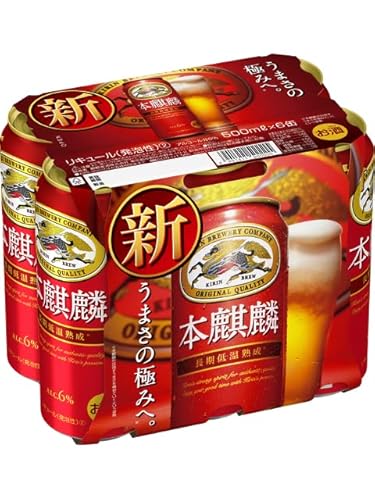 本麒麟 500ml×6缶パックのサムネイル