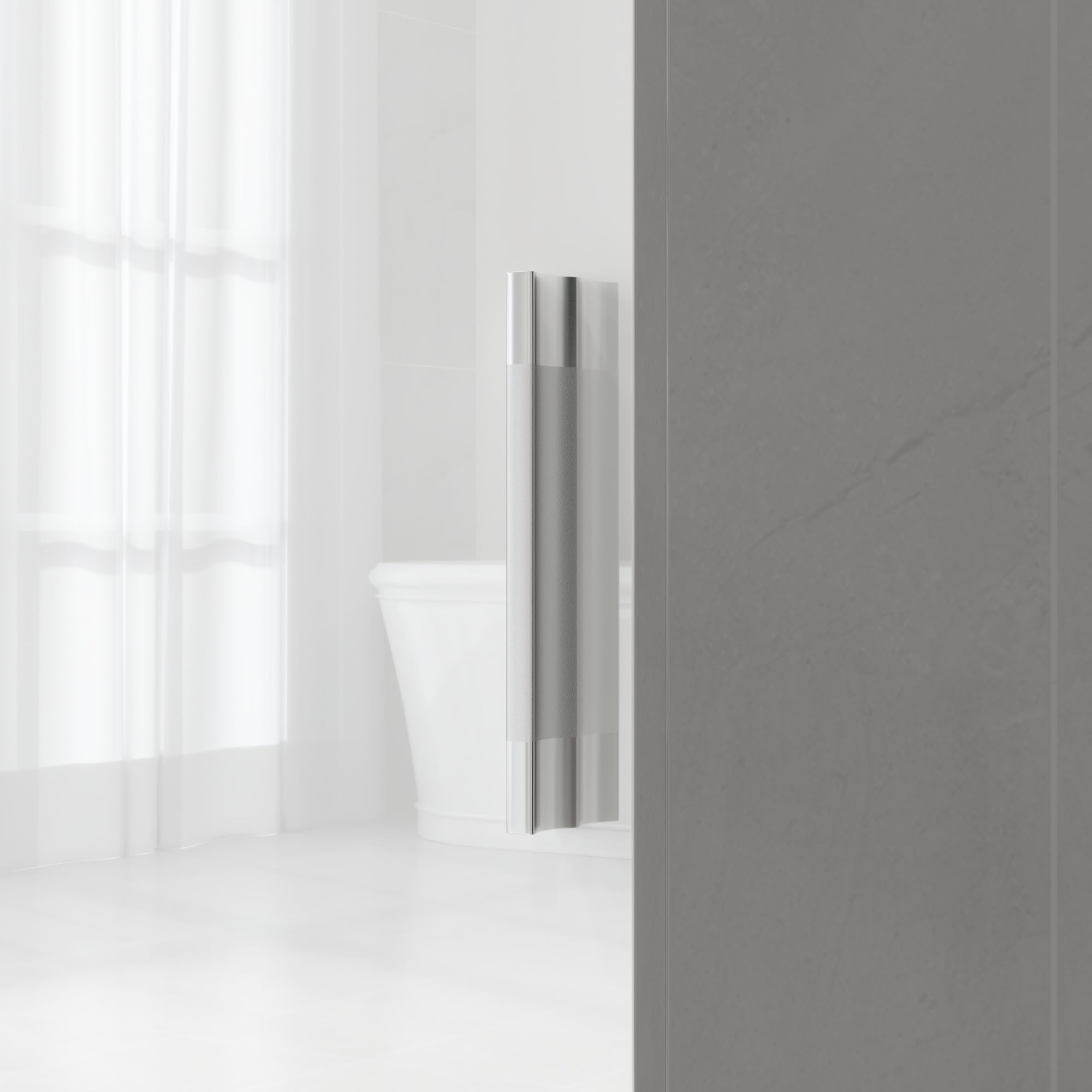 HOMCOM Armoire murale pour salle de bain avec étagères réglables et 2 portes - Meuble de salle de bain moderne pour les petits espaces - 40 x 30 x 160 cm - Blanc brillant