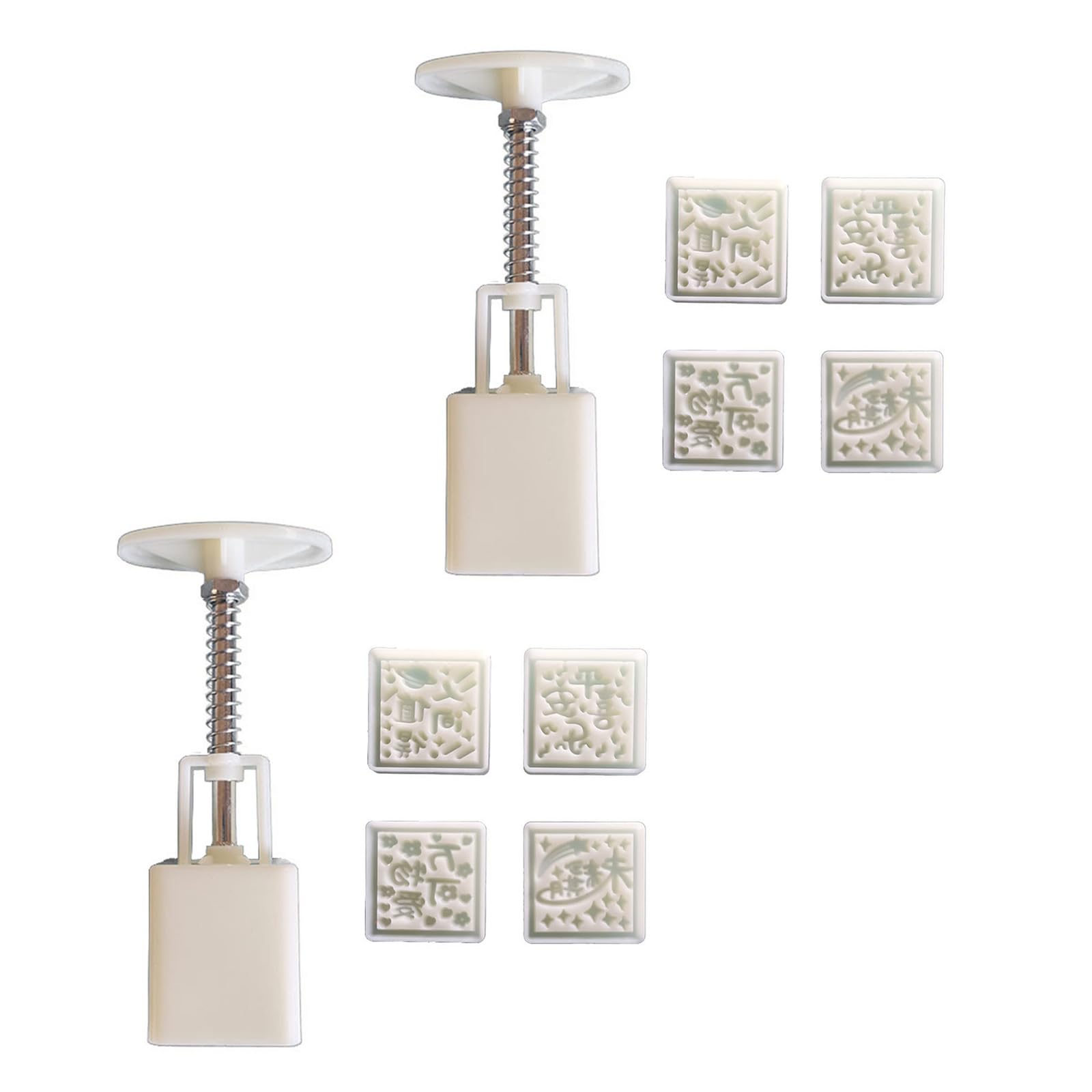 Cookie Stamp 3D Square Dessert Molds Hand Pressure Dessert Maker Bakings Tool for MidAutumn Festival Enduring