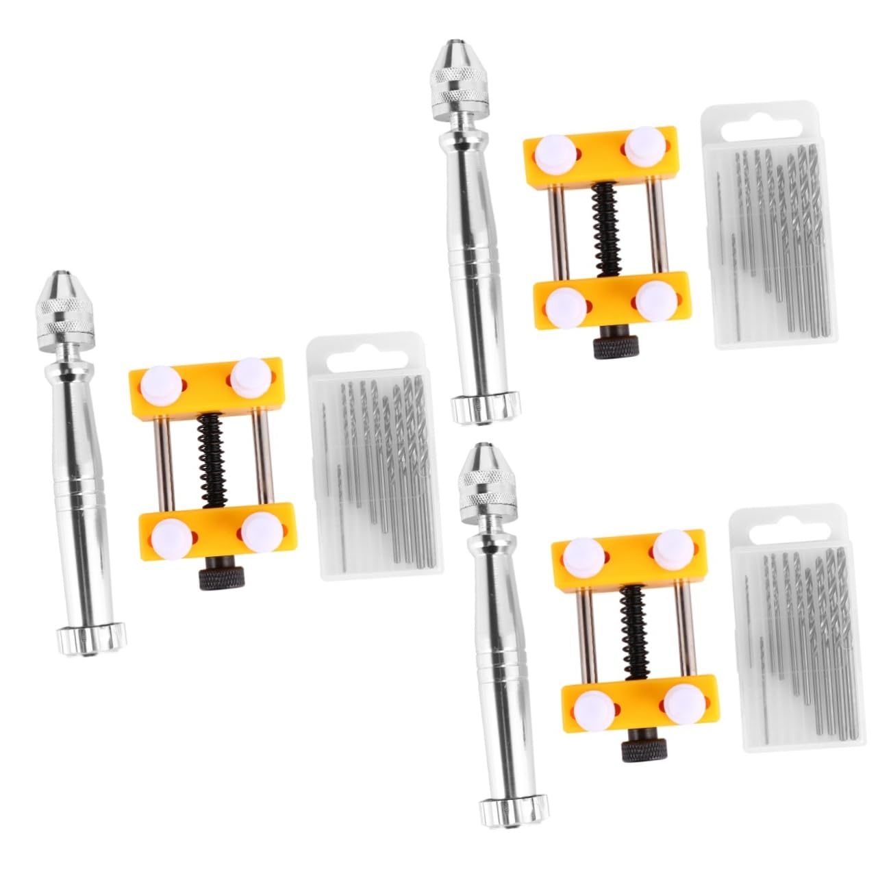 Operitacx 3 Sets Wenwan Hand Drill Hand Drill for Resin Drill for Jewelry Resin Tools Black Street Lanterns Drill Kit Wire Twisting Tool Mini Rotary Tool Aluminum Alloy Hole Punch