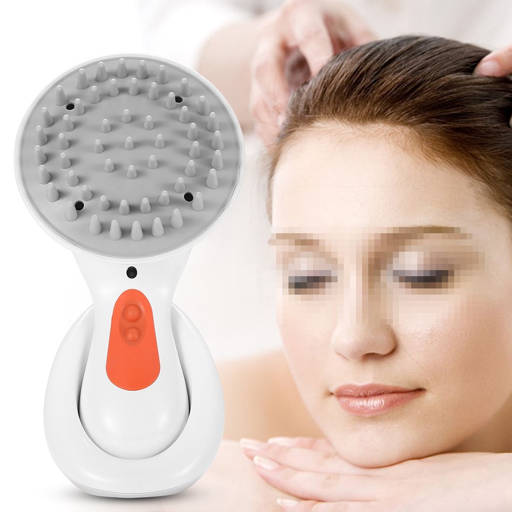 XMcKJ Massage Comb, Stress Relieve Vibration Household Electric Comb, for Massage Hair Scrubber Head Scalp Brush