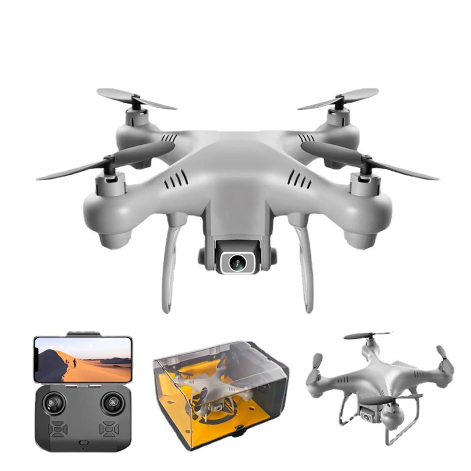 Dron 4K, quadkopter o wysokiej rozdzielczo艣ci, mini-pilot zabawka samolotowa, transmisja obrazu w wysokiej rozdzielczo艣ci Wi-Fi, inteligentny system zawisu