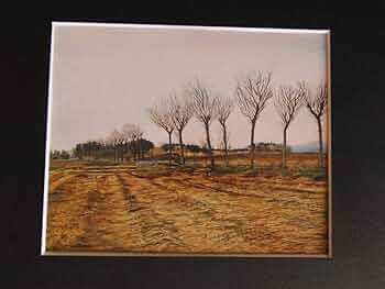 Amazon.co.jp: 小林晋一、〈秋照〉、画集画、高級額額装付、状態