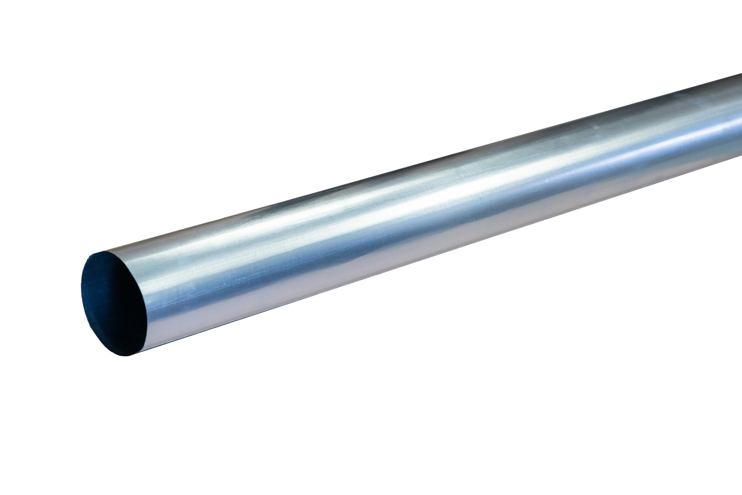 Tuyau de descente rond pour gouttière en Acier Galvanisé - Adaptable au zinc, Mâle/Femelle, Diamètre 100 mm - Longueur totale 2 Mètres – LPP