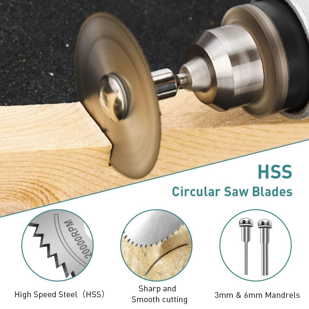 Hoja de sierra circular acero 8 piezas para madera plástico metal herramientas multifuncionales
