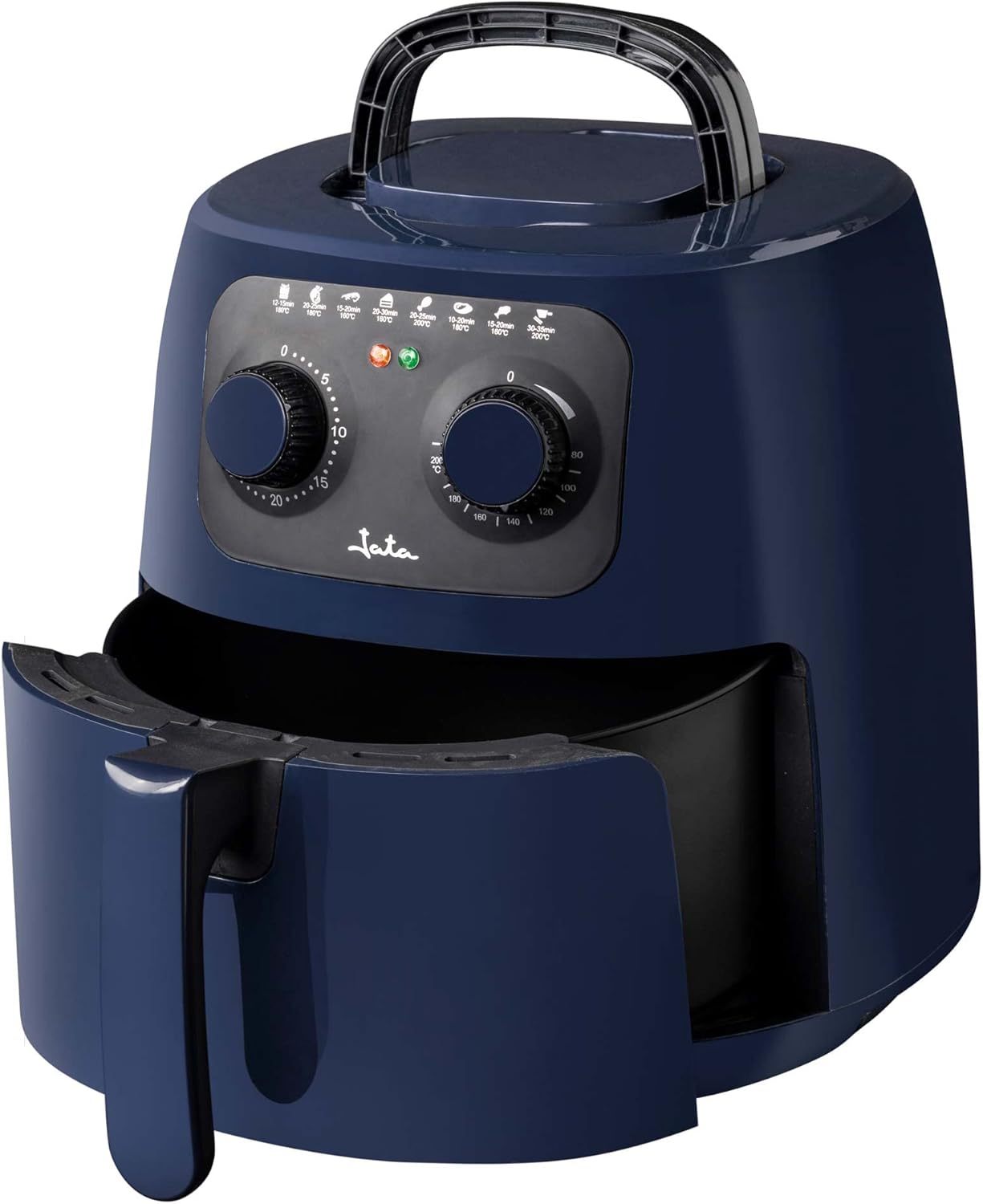 Jata JEFR1224 Friggitrice Senza Olio 4,2 Litri Friggitrice Aria Calda Temperatura Massima 200 Timer 30 minuti Cestello e Griglia Antiaderente Facile Pulizia Cucina sana Jata JEFR1224 Friggitrice Senza Olio 4,2 Litri Friggitrice Aria Calda Temperatura Massima 200 Timer 30 minuti Cestello e Griglia Antiaderente Facile Pulizia Cucina sana