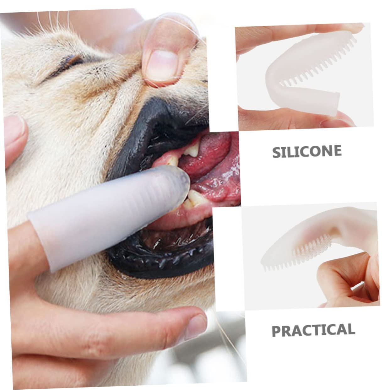 BESPORTBLE Lot De 4 Brosses À Dents Pour Chiens En Silicone Pour Un Soin Efficace Des Dents