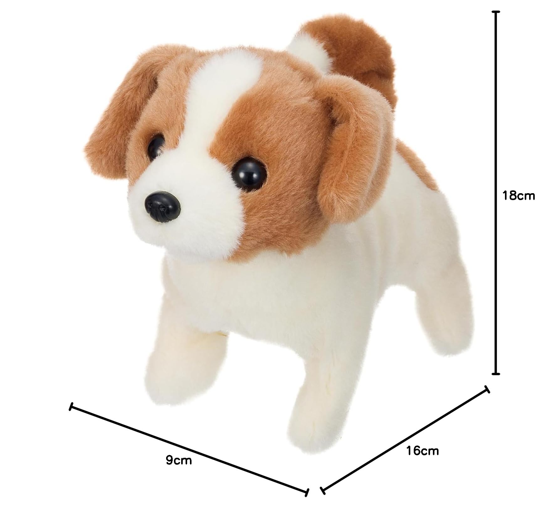 Amazon.co.jp: イワヤ ピッコリーネ テリア 電池で動くぬいぐるみ 3324