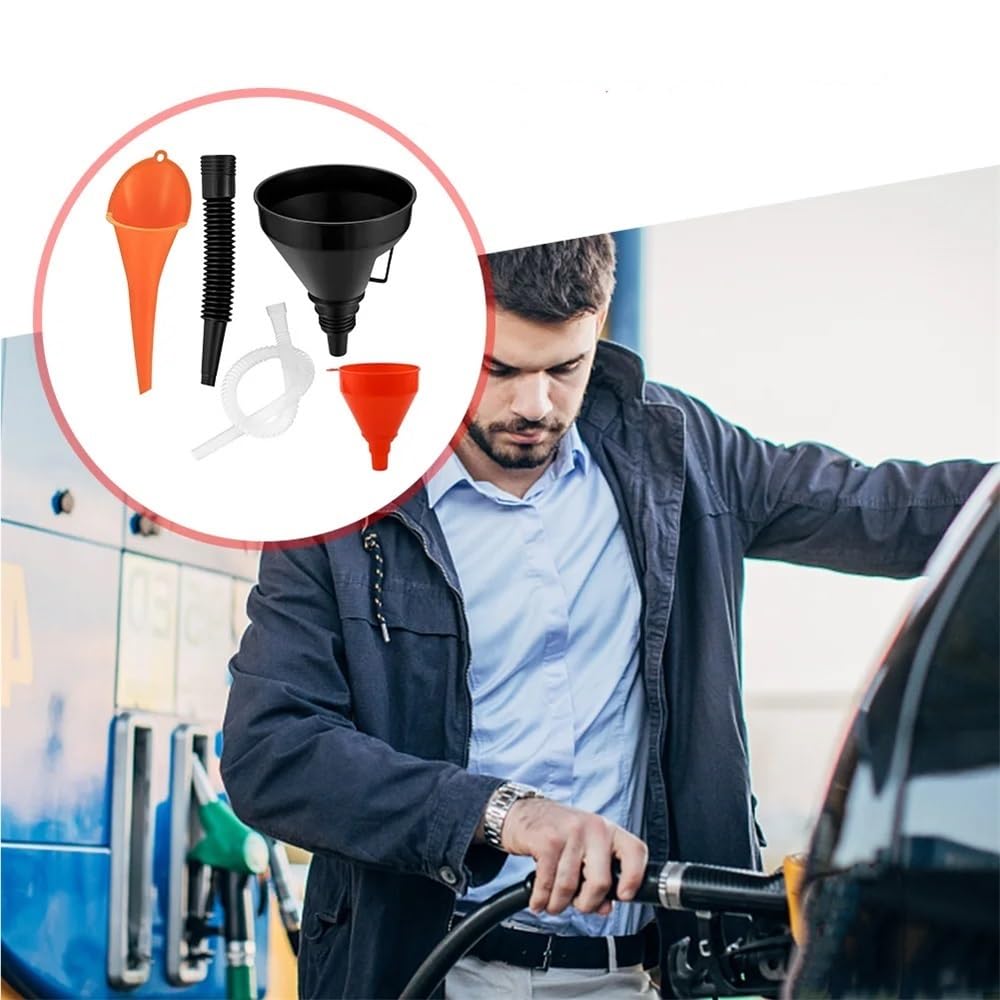 Imbuto for rifornimento motore auto con filtro Set imbuto for riempimento olio motore Benzina