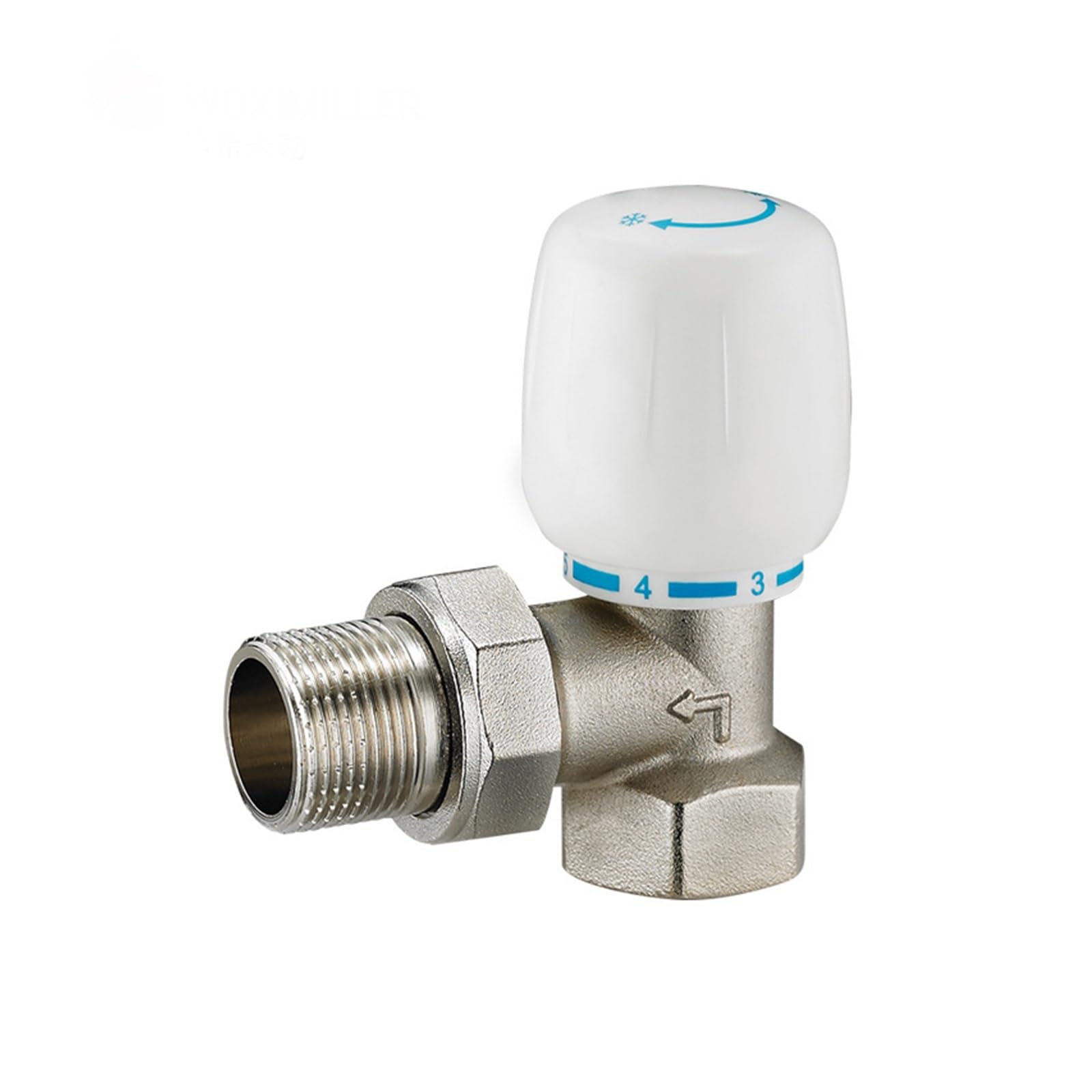 HYUJNAFZR Brass DN15 Thermostatic Radiator Valve Straight Type Temperature Control Valve Underfloor Heating System Angle Type