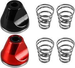 2Pcs M5 Bicycle Hub Nut with 4 Quick Release Skewer Springs Bicycle Quick Release Lever Nut Aluminium Alloy