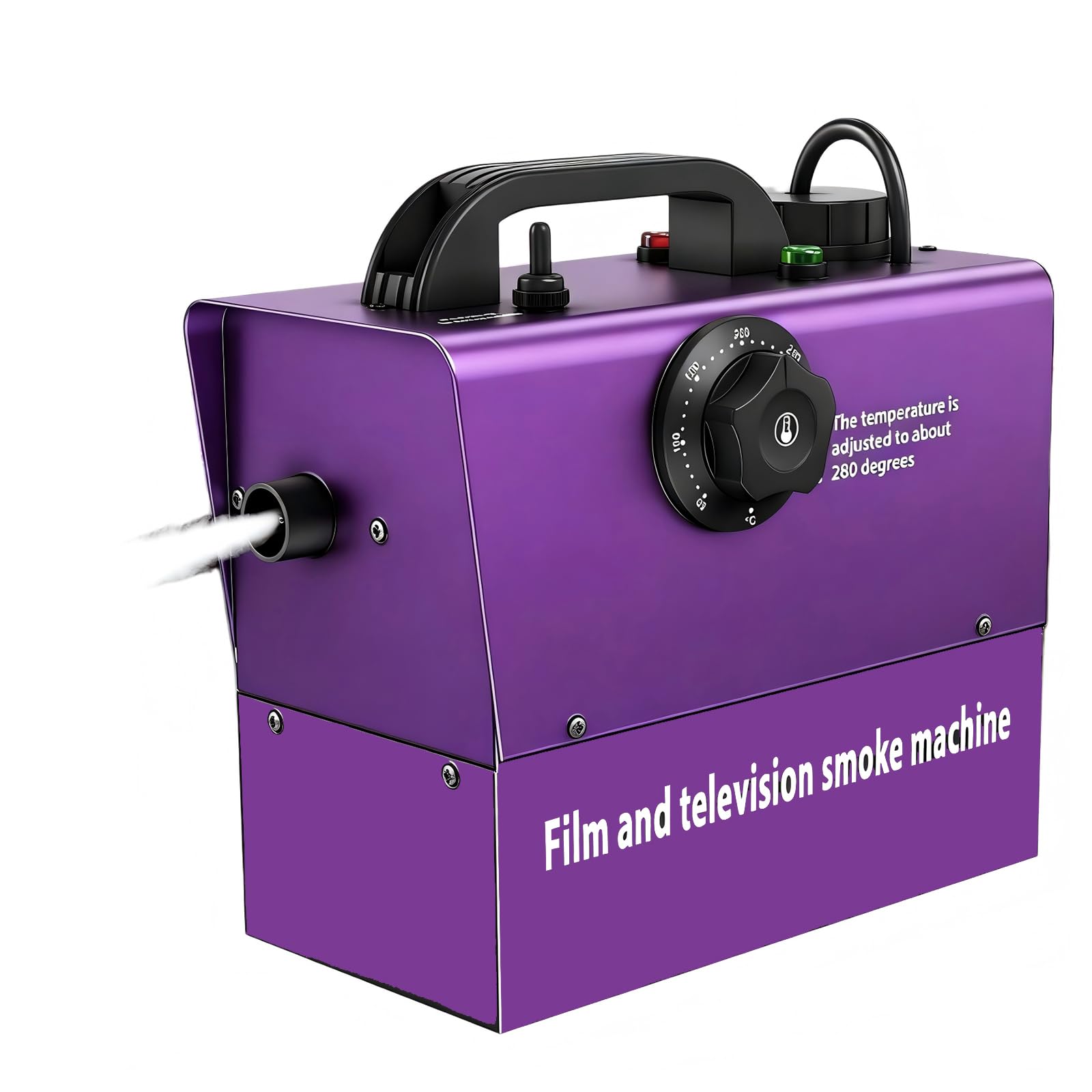 Macchina del fumo portatile da 400 W, batteria incorporata, 21000 mAh, corrente visibile, adatta per teatri, riprese cinematografiche e televisive, Halloween, Natale, feste, feste di famiglia