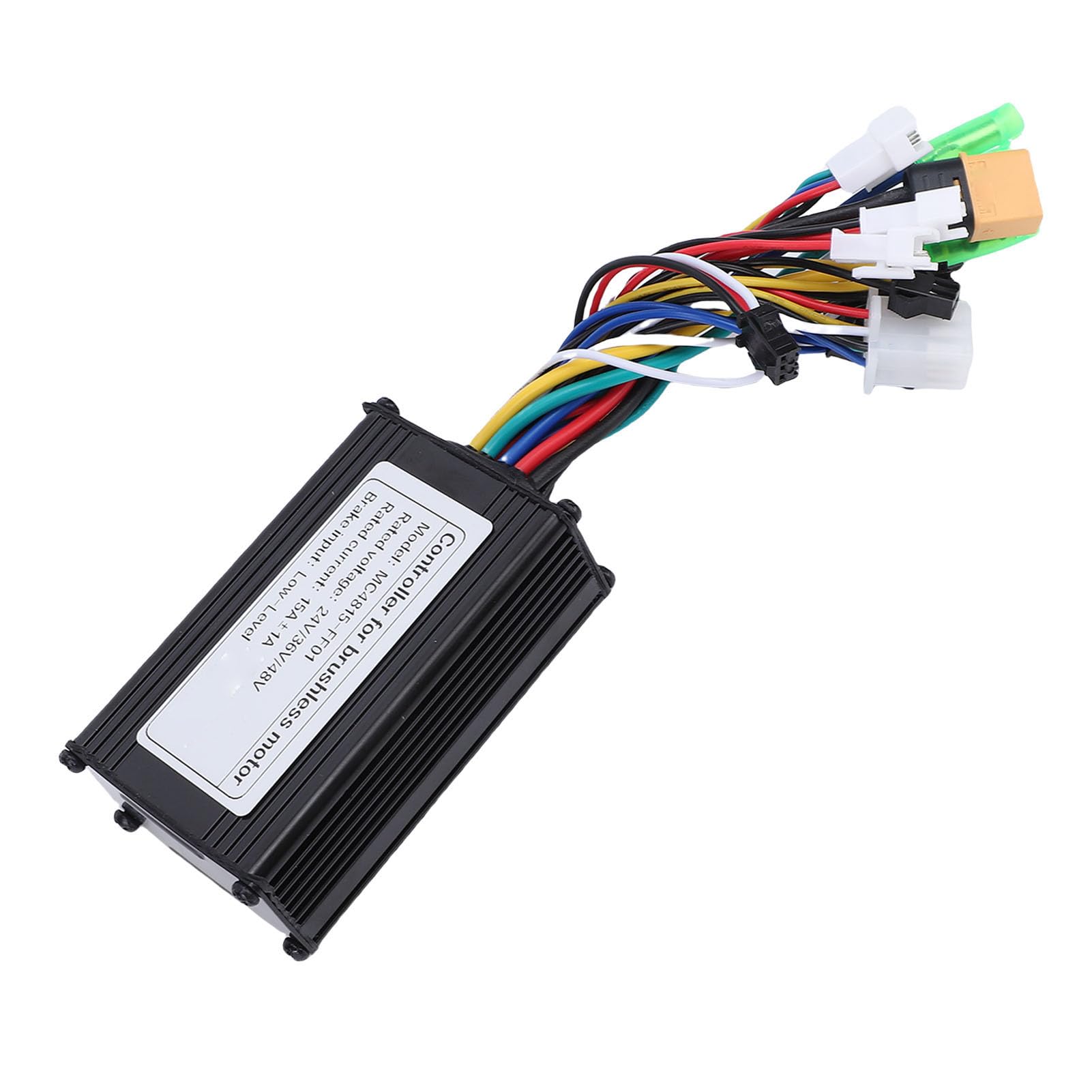 15-A-Fahrradmotor-Controller, Aluminiumlegierung, Bürstenloser 3-Modus-Motorcontroller mit Lampenkabel für 250-W-Motoren, Sorgt für Gleichmäßige Geschwindigkeitserhaltung und