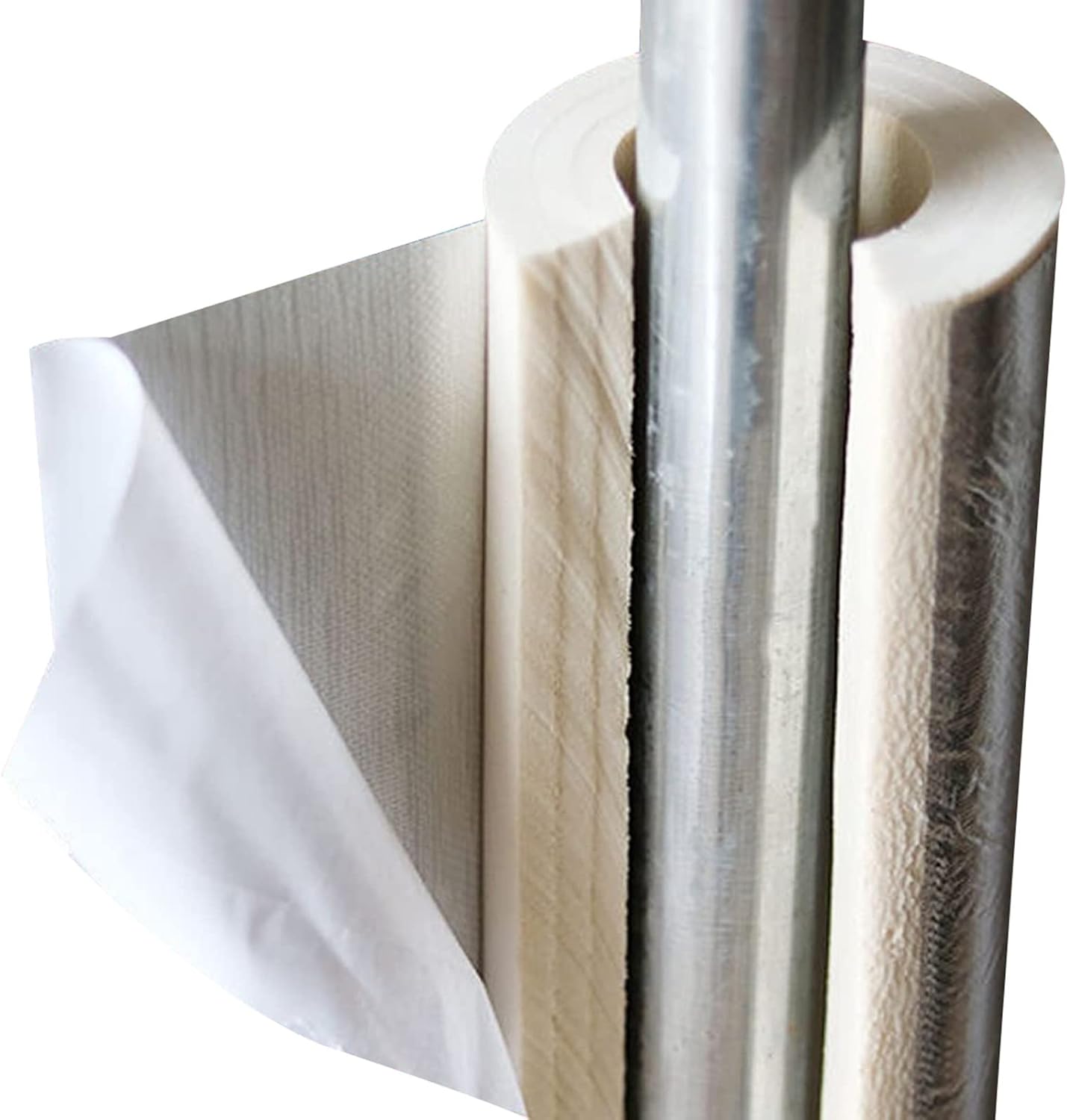 ID 22-219mm Pipe Insulation, 1m Long Frost Proof Insulation Pipe, Self-Sealing Aluminum Foil Insulation Pipe, 30mm Thickness, for Hot and Cold Water Pipe Insulation (Size : 165mm ID/6.49in)