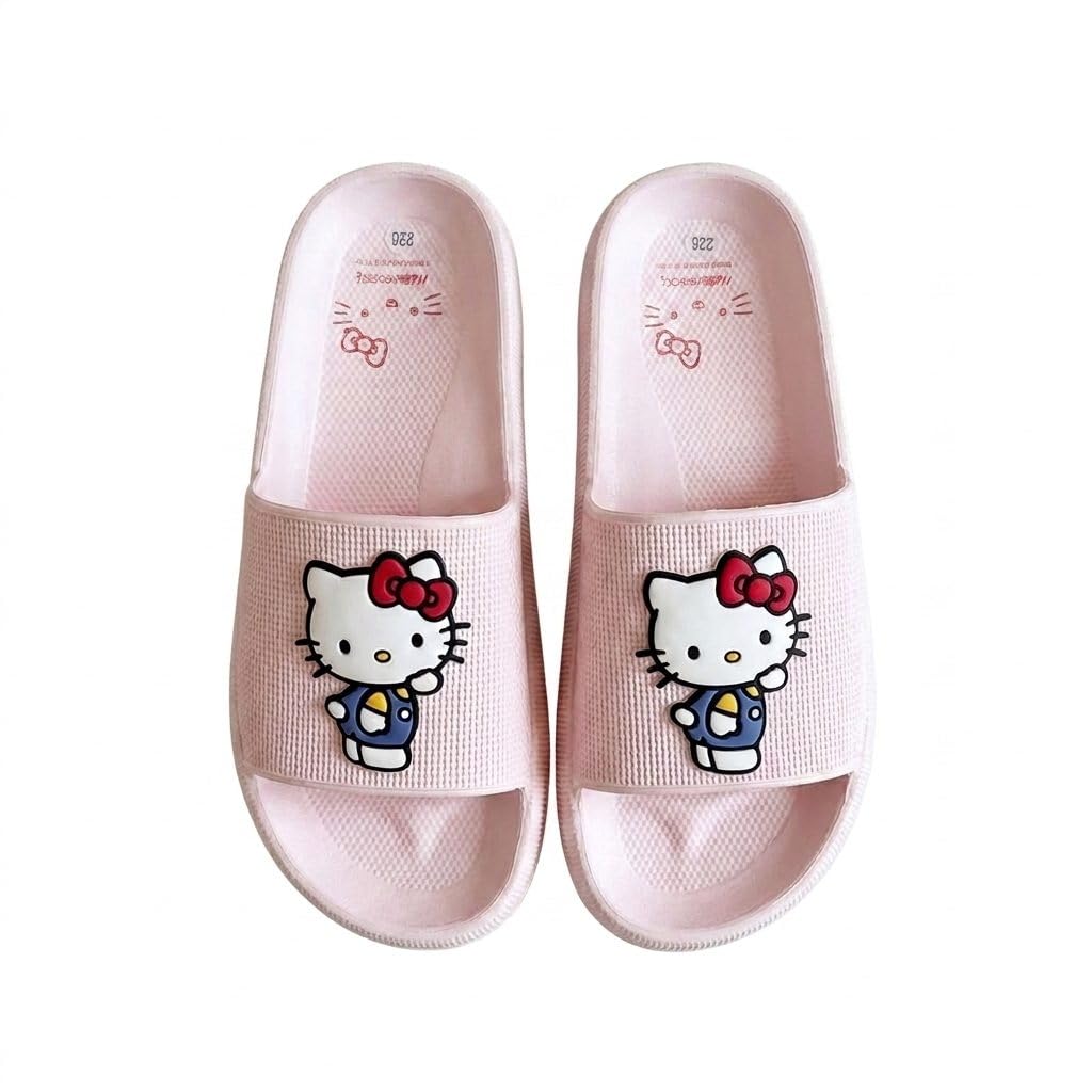 Hello Kitty Badelatschen Kinder – Cerdá Schiebe-Sandalen für Jungen und Mädchen, leicht, rutschfest, EVA-Material, Strand, Pool, Schwimmbad und Sommer
