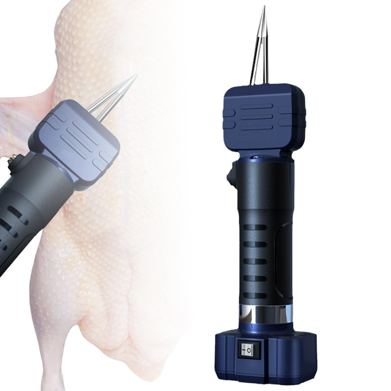 MRKU Electric Poultry Plucker,Rechargeable Handheld Chicken Plucker