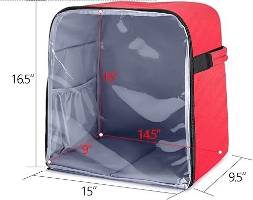 Miniatura 6 de Luxja Cubierta antipolvo para mezcladores KitchenAid de 6 a 8 cuartos (con una almohadilla de relleno inferior), cubierta antipolvo (panel frontal