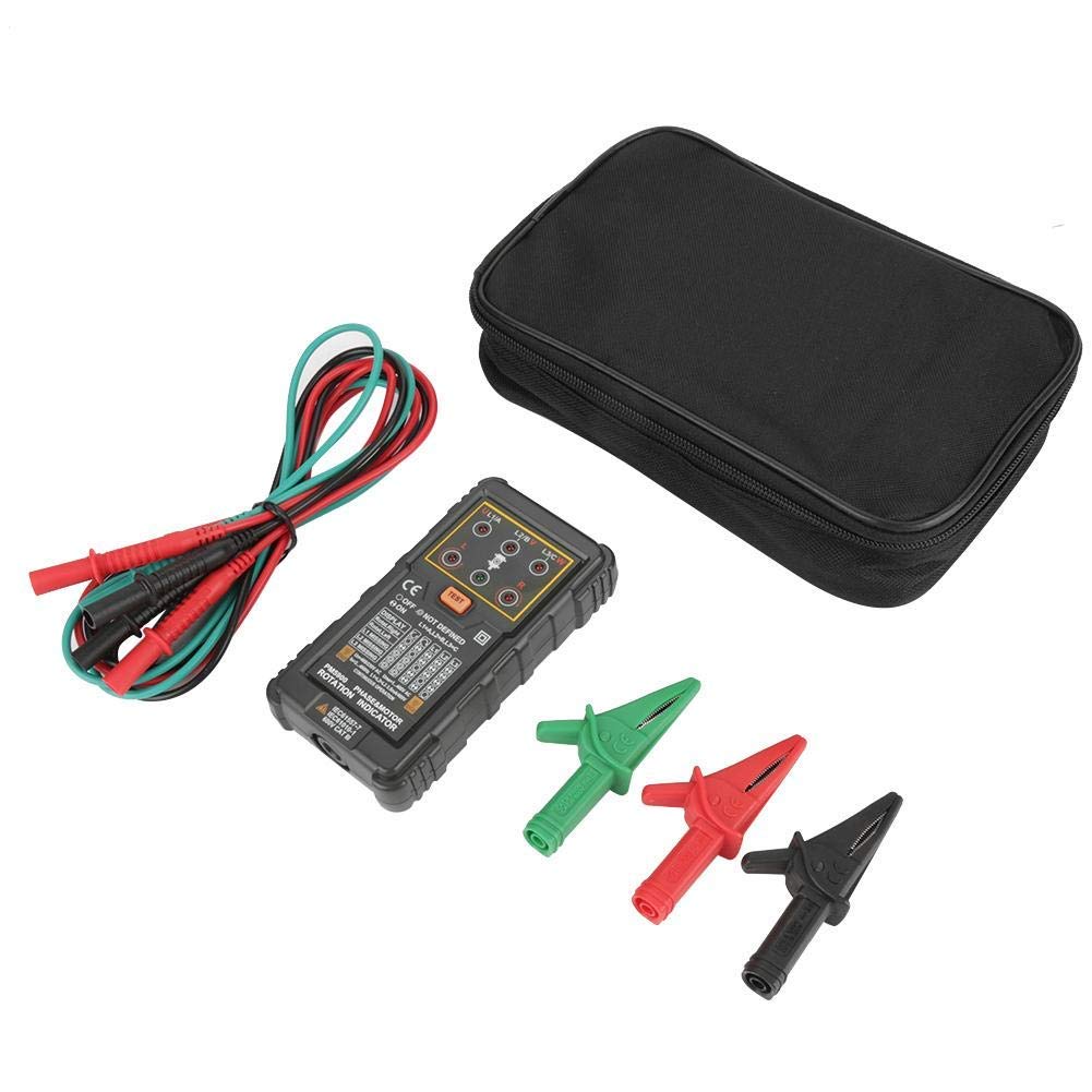 PEAKMETER PM5900 Motor 3 Fase Motor Rotación Indicador Tester Portátil Handheld Tester Herramienta necesaria para instalar, reparar o mantener 3 Fase o Motor