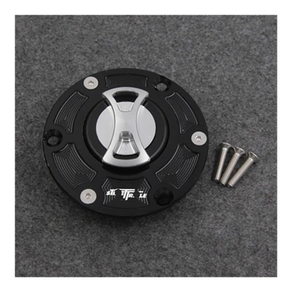Tappo Serbatoio Gas Tubo Accessori Per Moto Copertura Del Tappo Del Serbatoio Del Carburante Per Street Triple 2007-2008 Copertura Del Tappo Del Serbatoio Del Carburante Per Moto(Silver)