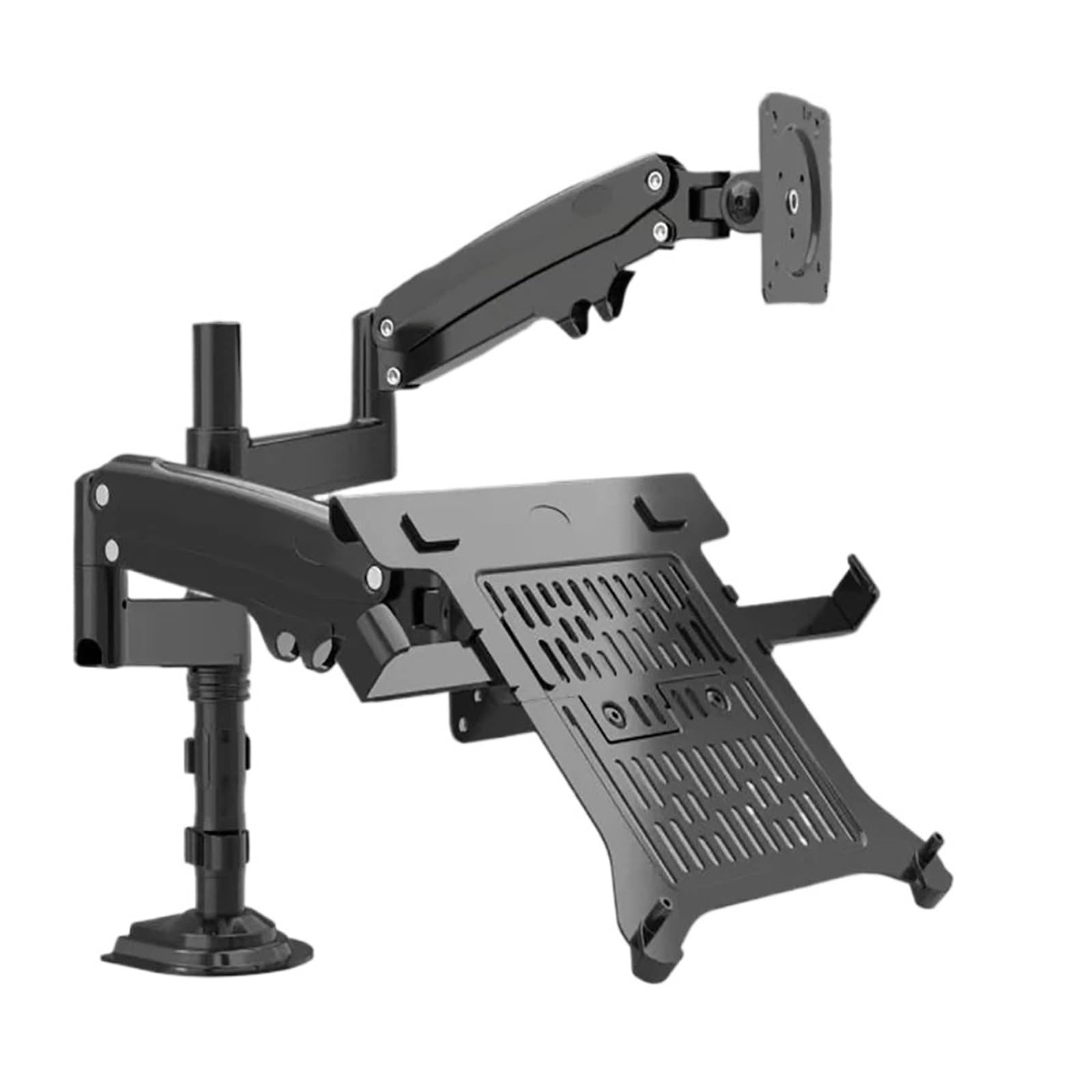 Support de moniteur H180 et ordinateur portable FP-2 pour un bureau de télétravail épuré